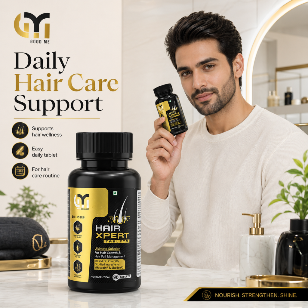 Good Me Hair Xpert Tablets | Hair Growth & Hair Fall Management Support | 90 Tablets