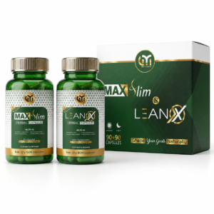 MAX Slim & LEAN X Herbal  Combo | 90 Tablets + 90 Capsules | Weight Management Support | For Men & Women