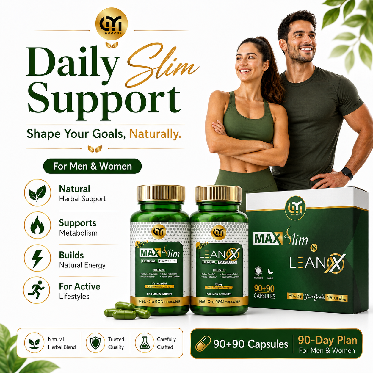MAX Slim & LEAN X Herbal Capsules Combo | Poster 3