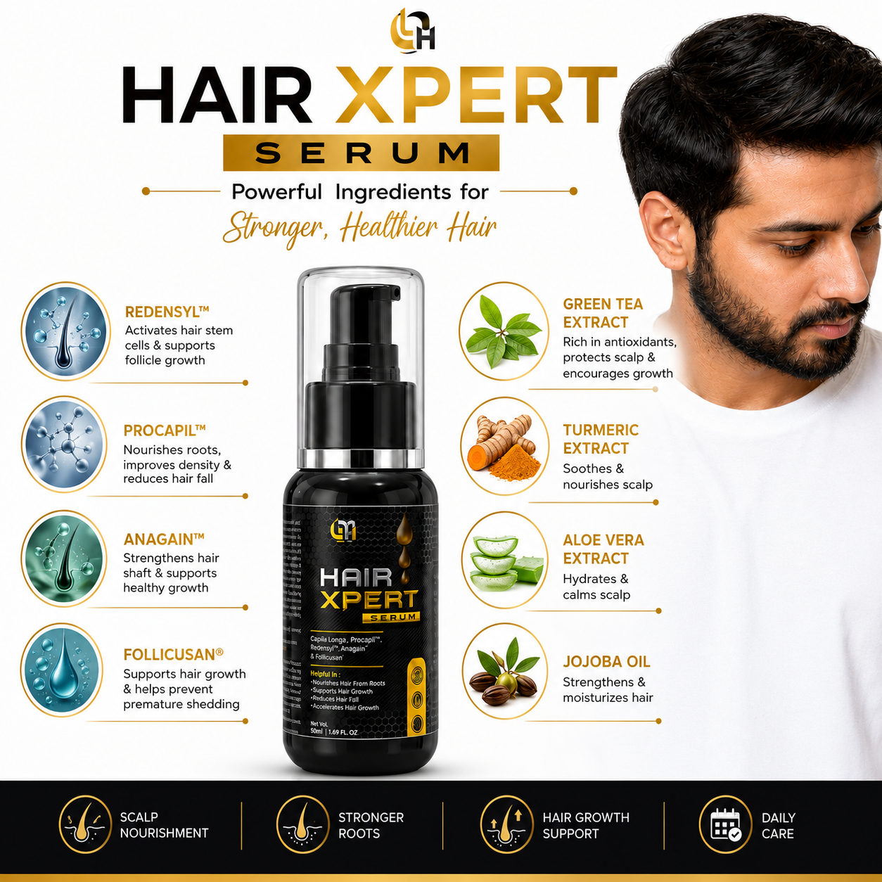 GM Hair Xpert Serum – 30ml | Hair & Scalp Care Serum poster 2