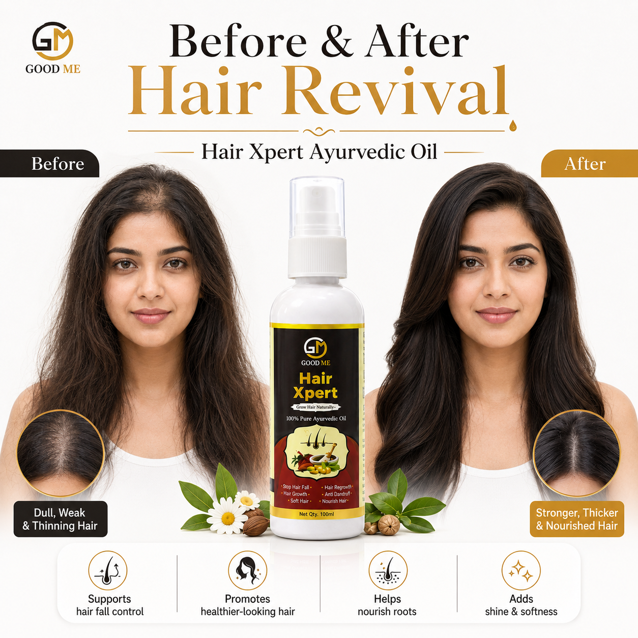 Hair Xpert Ayurvedic Oil poster 1