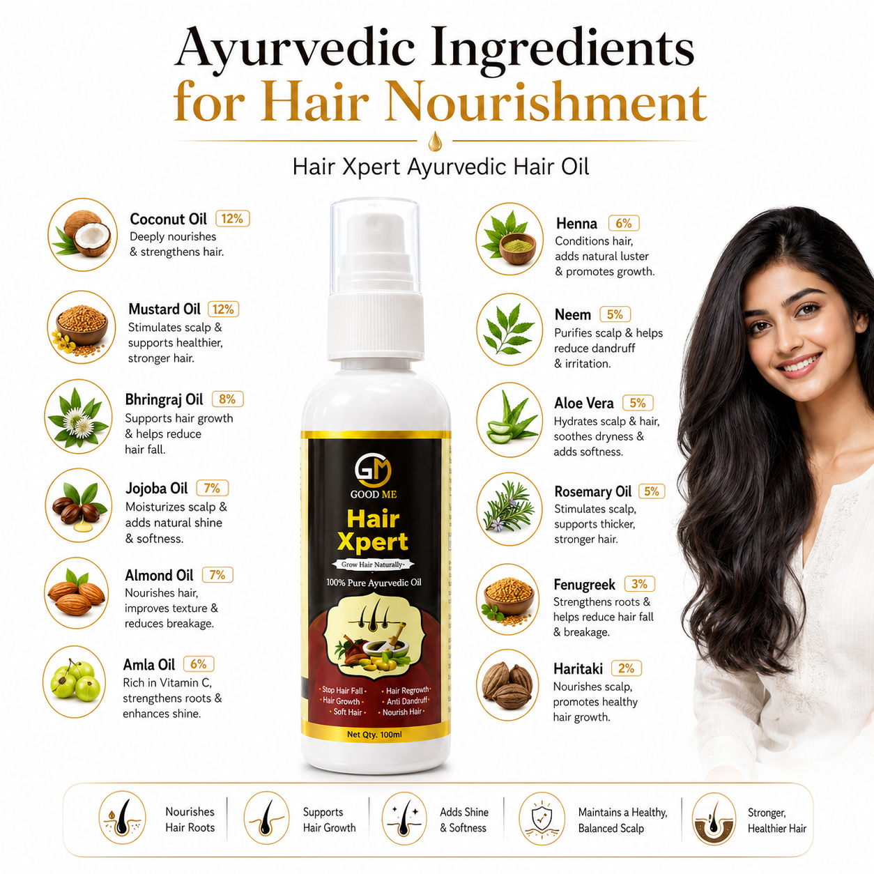 Hair Xpert Ayurvedic Oil poster 2