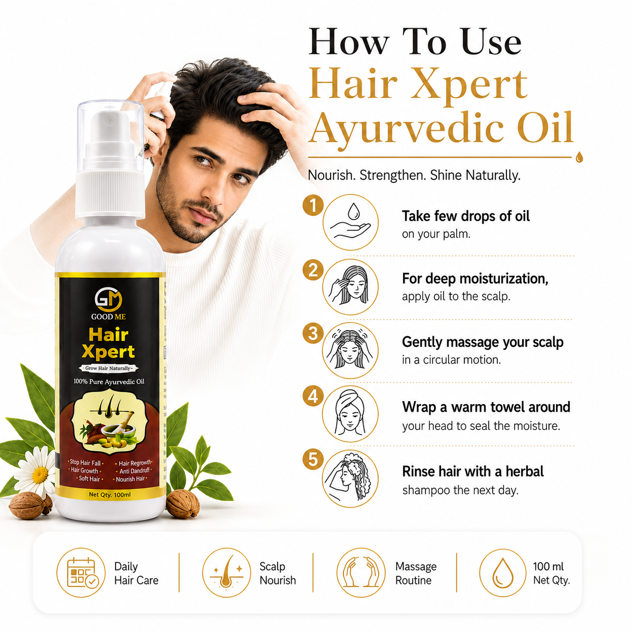 Hair Xpert Ayurvedic Oil poster 3