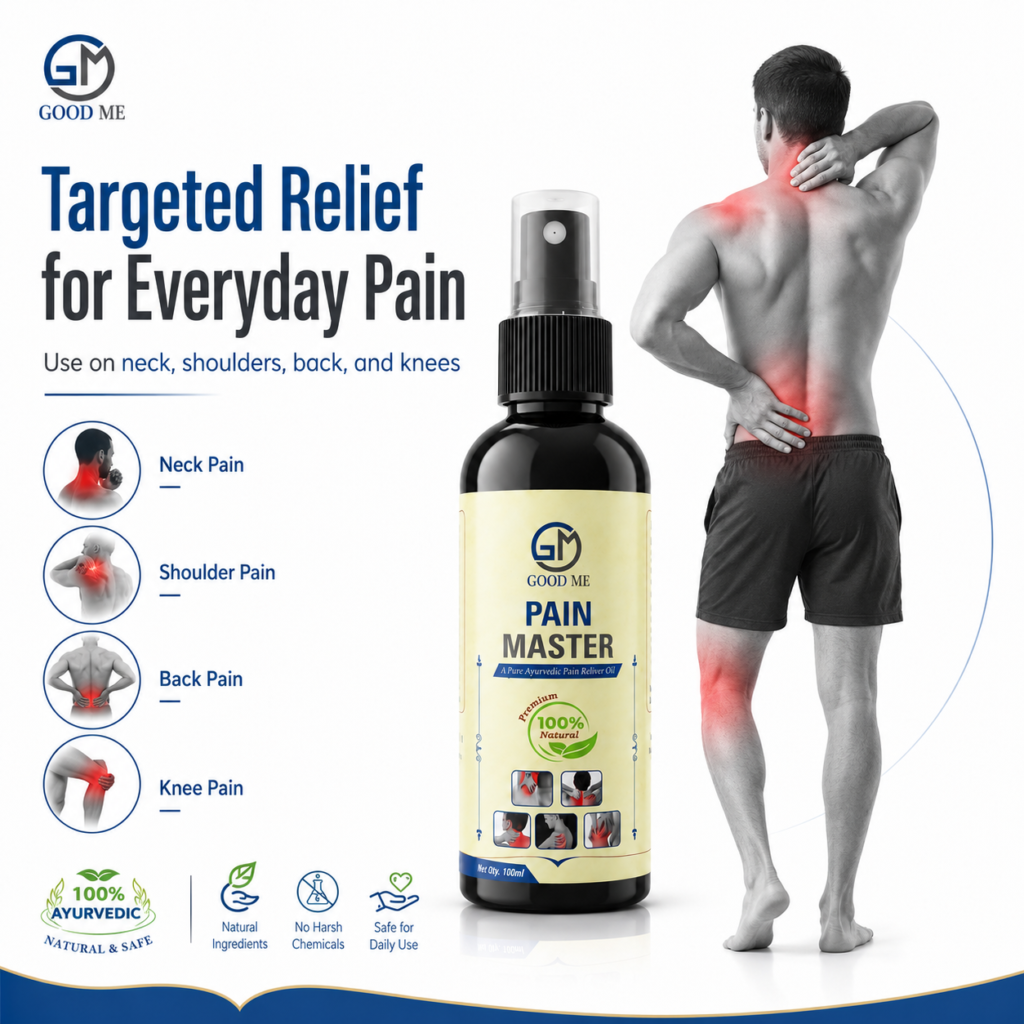 GOOD ME Pain Master Ayurvedic Pain Relief Oil Spray – 100ml
