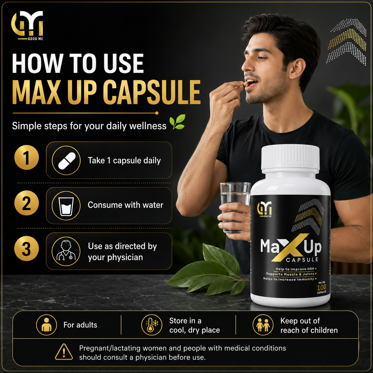 Max Up Capsule – Ayurvedic Wellness Support | 100 Capsules poster 3