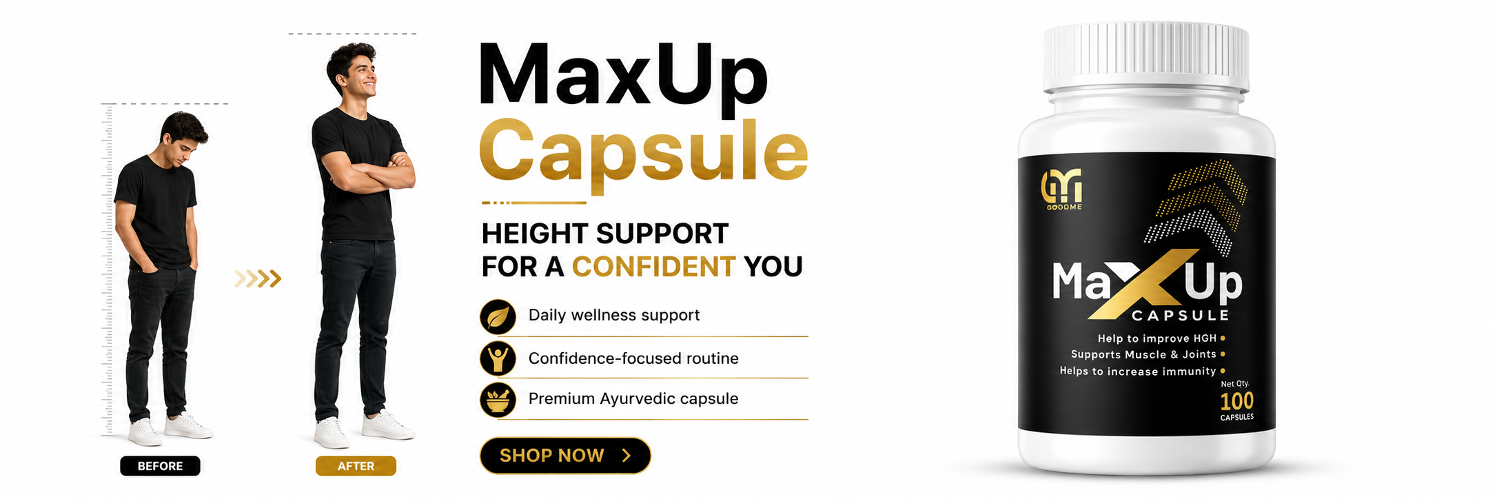 Max Up Height Support GoodMe Poster
